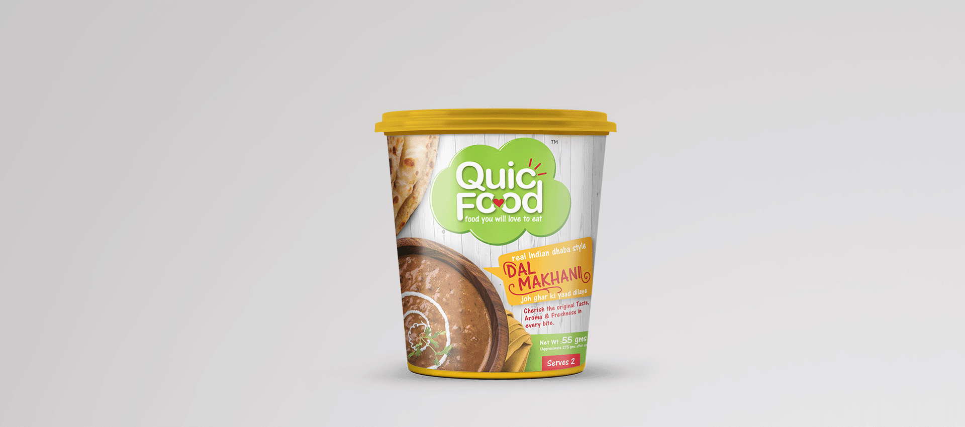 Quicfood packaging label design, packaging and label design, food label design, packaging design for food, product label design, packaging label design, ready to eat food products in india, creative food packaging design, branding and communication, design thinking processes, food packaging design company, typography design, Brij Design Studio