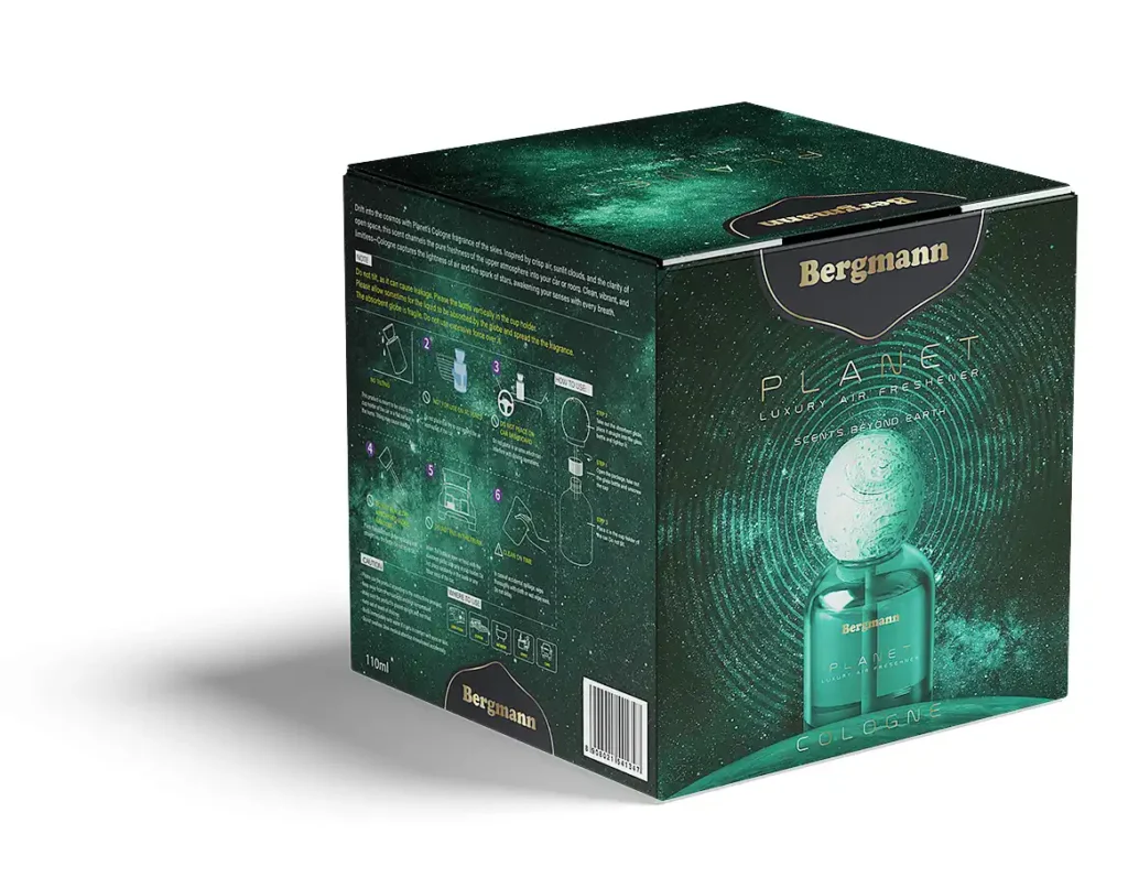 Car Air Freshener Perfume Box Packaging Design, Car Air Freshener Packaging Design, Box Creative Design, Perfume Box Design, Packaging Design Agency