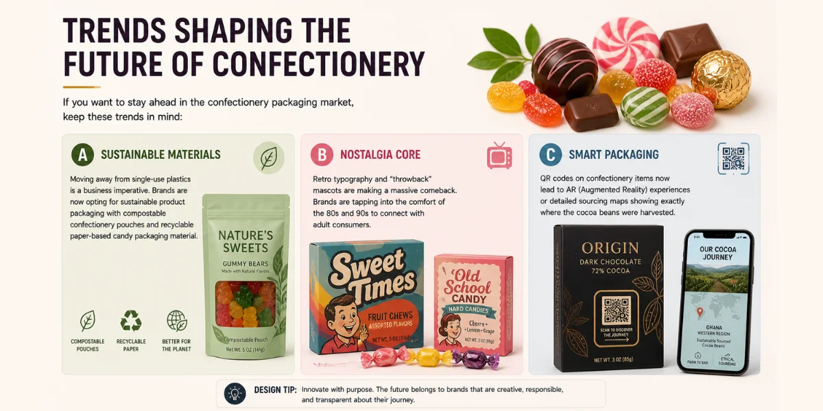 Confectionery Packaging Design, Packaging Of Confectionery Products, Candy Design, Candy Packaging, Confectionery Pouches, Confectionery Pouches, Brij Design Studio