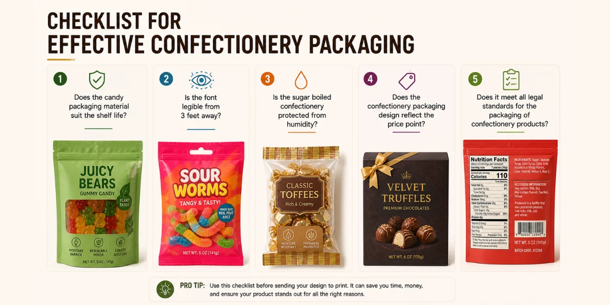 Confectionery Packaging Design, Packaging Of Confectionery Products, Candy Design, Candy Packaging, Confectionery Pouches, Confectionery Pouches, Brij Design Studio